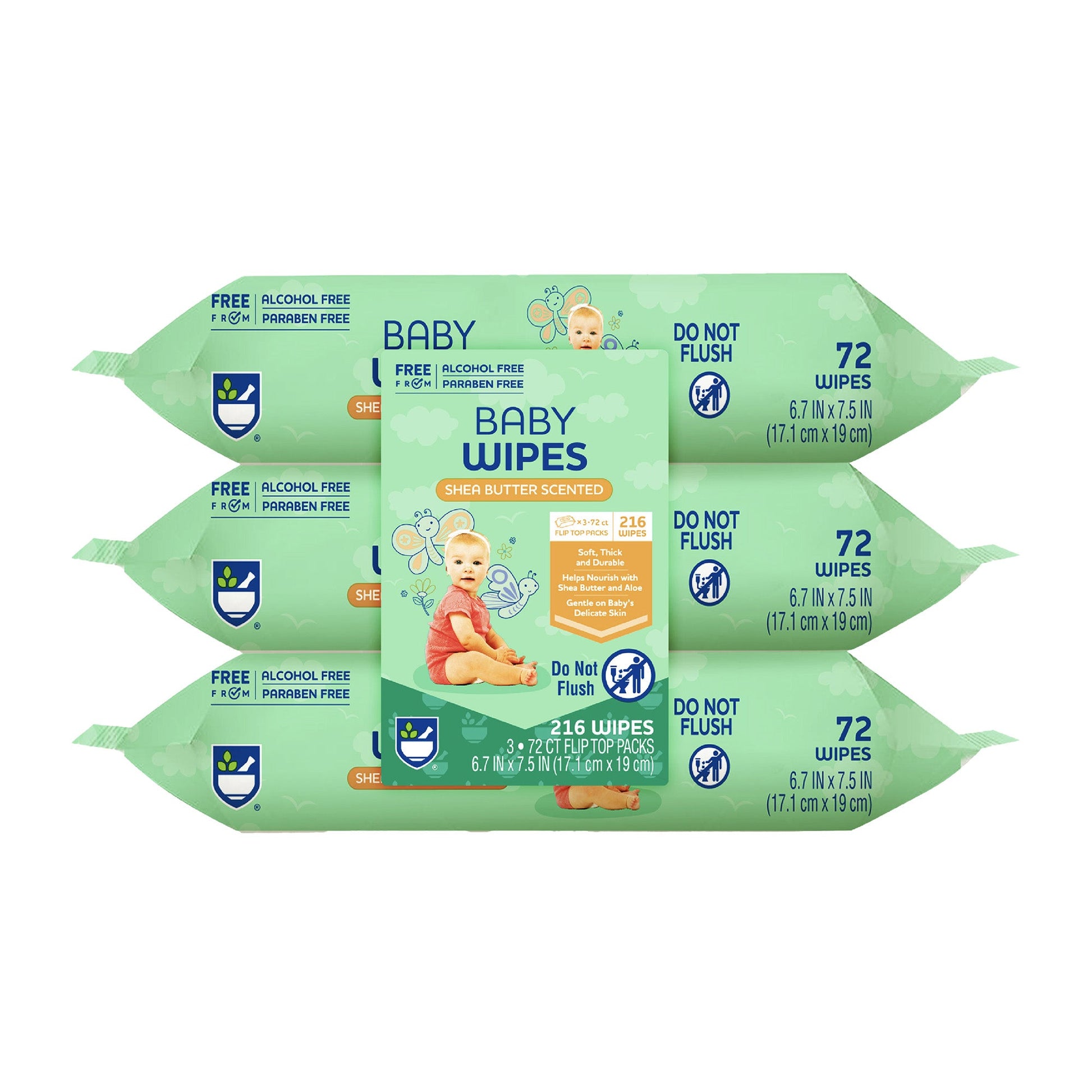 Baby Wipes – Aloe Vera & Shea Butter Infused | 99% Water-Based | Resealable Pack for Sensitive Skin-0