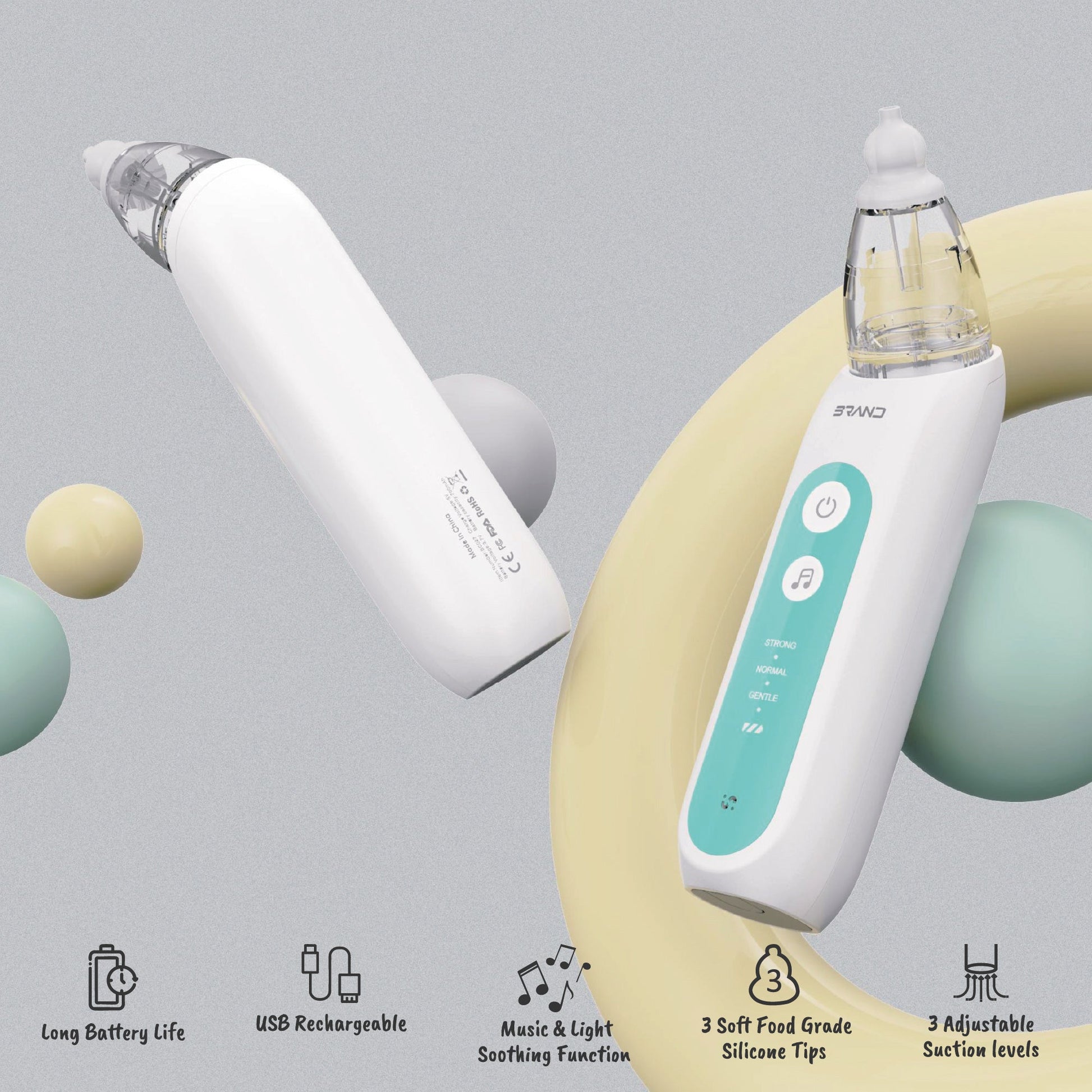 Baby Electric Nasal Aspirator – Gentle Care for Clearer Breathing-1