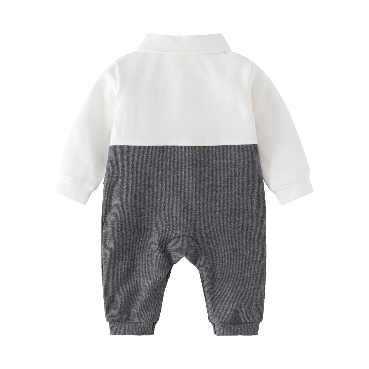 Autumn Baby Gentleman Birthday Clothes Romper-1
